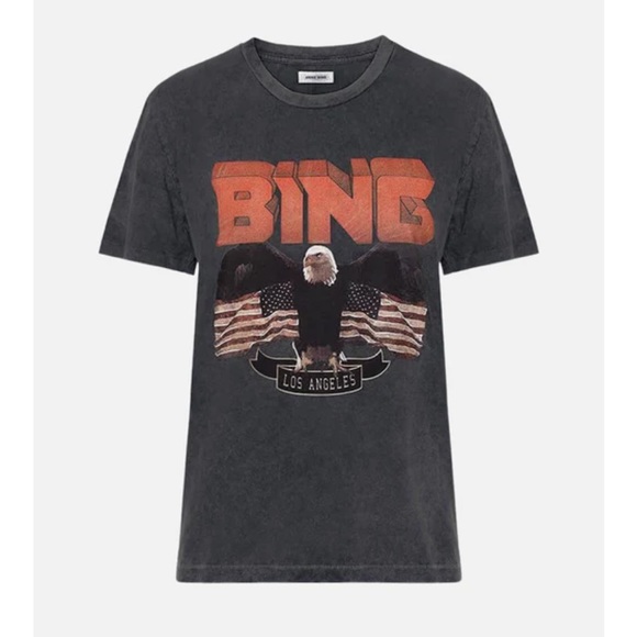 ANINE BING Vintage Bing Eagle Tee - Black - Size Small - Picture 5 of 5